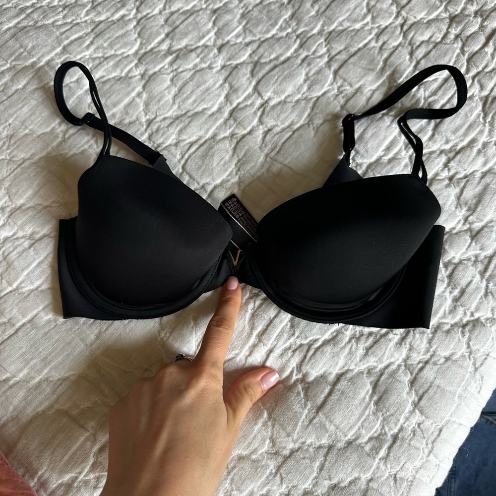 Victoria's Secret Black Triangle Bra Intimates & Sleepwear